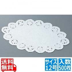 ドイリー レースペーパー 小判型(500枚入)12号 写真1