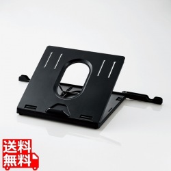 ノートPCスタンド/折リタタミ8段階/ブラック 写真1