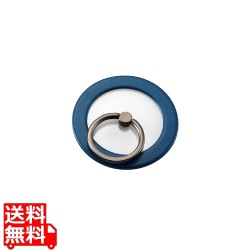 スマホリング マグネット 【 MagSafe 対応 iPhone 】 スマホスタンド機能 薄型 スマホグリップ ホールドリング? クリア ネイビー 写真1