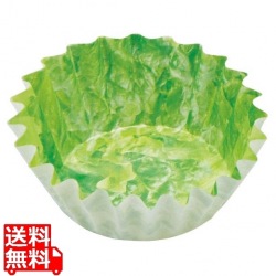 ベジカップ レタス柄(500枚入)丸型 8号深 写真1