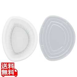 夢彩ごぜん TSR-カレー容器用中子(50枚入)本体・蓋セット 白 写真1