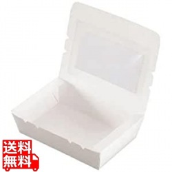 窓付きランチボックス 白(50入) S 185141 写真1