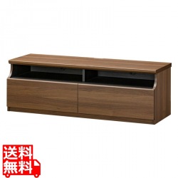 テレビ台 白井産業 テレビボード ローボード 42から50V型対応 収納 AV収納 ゲーム収納 引き出し 約幅120cm 高さ40cm ダークブラウン ティレスタ3 TL3-4012HDK 写真1