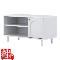 KAURA(カウラ)テレビボード(80cm幅) テレビ台 テレビボード ローボード 幅80 コンパクト おしゃれ シンプル テレビ 収納 ホワイト KA45-80L-WH 写真1
