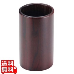 木製 丸 はし立て 直径78×H131(15102) (ハイブラウン) 写真1