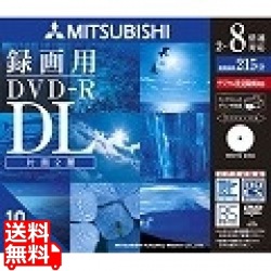 録画用DVD-R 2層 215分 8倍速対応 ワイド印刷エリア CPRM対応 5mmスリムケース入り10枚 写真1