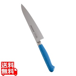 抗菌カラー庖丁 ペティーナイフ 15cm MPK-150 マリンブルー 写真1