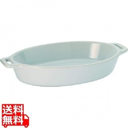 セラミック オーバルディッシュ 23cm ホワイト 40508-603 写真1