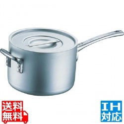 エコクリーン アルミ エレテック片手鍋 24cm ※ IH対応 IH (100V/200V)とガス火対応 写真1