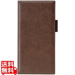 えいむ ペン差し付きロング伝票ホルダー(ニツ折り)ブラウン LBH-10 写真1