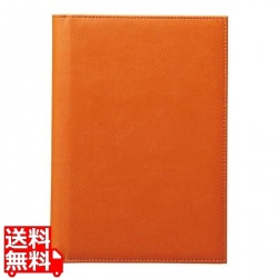 えいむレザータッチメニューブック(A5) CLB-803 オレンジ 写真1