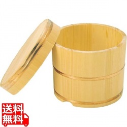 さわら製 飯枢(上物)かぶせ蓋型 18cm 写真1