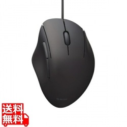 マウス/SHELLPHA/有線/5ボタン/Mサイズ/抗菌仕様/静音設計/ブラック 写真1