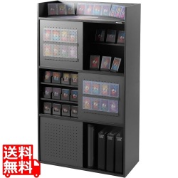 トレカ 収納ラック 『 収める & 飾る を両立する トレーディングカード専用ラック』 大容量 約3万枚対応 ディスプレイ 写真1