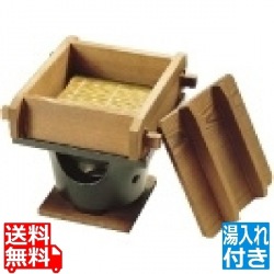 ネズコ角セイロコンロセット (湯入れ付) 写真1