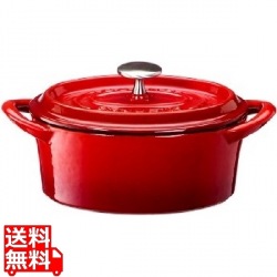 ボン・ボネール ココットオーバル 11cm レッド ※ ガス火専用 写真1