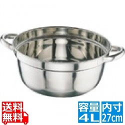 CLO 18-8円付鍋 27cm ※ ガス火専用 写真1