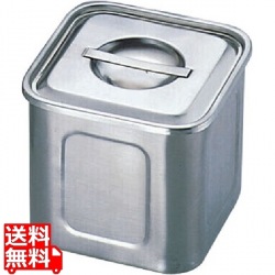 エコクリーンUK18-8 深型角キッチンポット 18cm 業務用 写真1