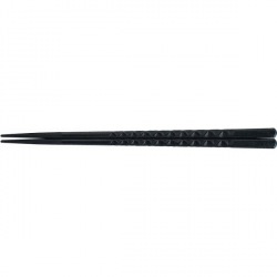 PBT亀甲箸 (10膳入)黒22.5cm 90030610 写真1