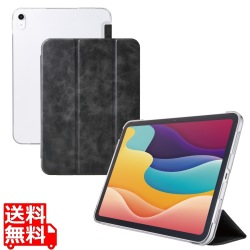 iPad(A16) フラップケース 薄型軽量 背面クリア 2アングル 写真1