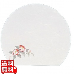 遠赤抗菌和紙 尺3半月まっと(100枚) 椿 WH-2 写真1