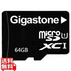 64GB/microSDXC CARD/class10/UHS-1/ブラック 写真1