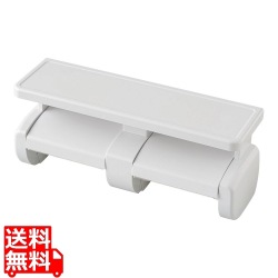 トイレペーパーホルダー棚付2連 81853 写真1