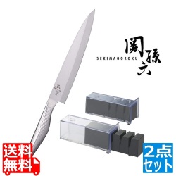 関孫六 匠創 刺身(片刃)包丁21cm&シャープナーセット 写真1