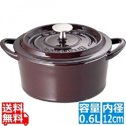 ボン・ボネール ココット12cm オーベルジン ※ ガス火専用 写真1