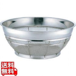 BK 18-8 浅型ザル 荒目 50cm 6.5メッシュ 業務用 写真1