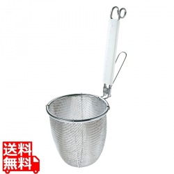 ThreeSnow 18-8シリコン柄うどんてぼ 丸底 | うどん 調理器具 調理道具 キッチン用品 湯切り 水切り 写真1