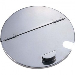 UK18-8目盛付キッチンポット用割蓋14cm用 写真1