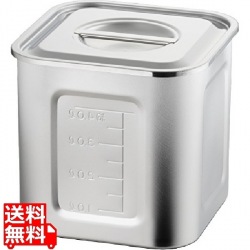 AG18-8目盛付角キッチンポット 10.5cm 業務用 写真1