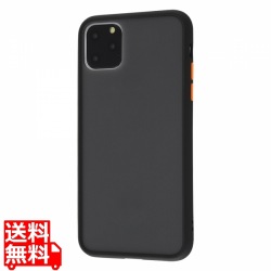 iPhone 11 Pro Max 耐衝撃マットハイブリッド BABY SKIN/ブラック 写真1