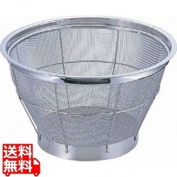 TKG ステンNEWマンモス深型米揚ざる 33cm 写真1