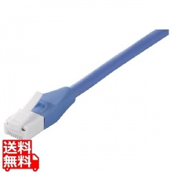 Cat6A ツメの折れないLANケーブル 標準 ストレート 15m ブルー 写真1