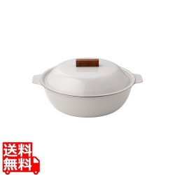 KAKOMI IHホーロー鍋 1L サンドベージュ 25281 写真1