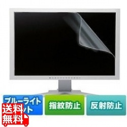 21.5型ワイド対応ブルーライトカット液晶保護指紋反射防止フィルム 写真1