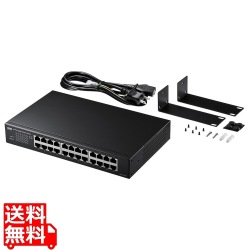 Giga対応スイッチングハブ(24ポート)ループ検知機能つき 写真1