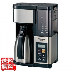 コーヒーメーカー 大容量 ステンレスブラック 写真1