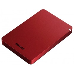 USB3.1(Gen.1)対応 耐衝撃ポータブルHDD 1TB レッド 写真1