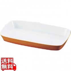 シェーンバルド 角グラタン皿 茶 1011-39B 写真1
