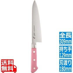 EBM E-PRO モリブデン 牛刀 18cm レッド 写真1