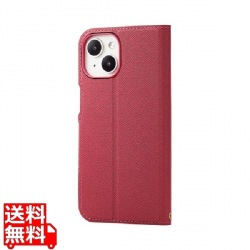 iPhone 15 ソフトレザーケース 薄型 手帳型 磁石付 フラワーズ 写真1