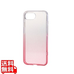 iPhone 16e ソフトケース グラデーションカラー グリッター 写真1