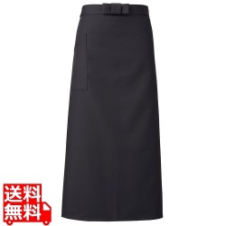 ソムリエ前掛丈長A-1675(ブラック) 写真1