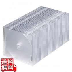 Blu-ray・DVD・CDケース(スリムタイプ・50枚セット・クリア) 写真1