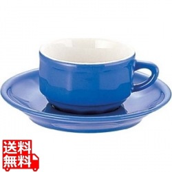フローラ モカカップ&ソーサー(6客入) PTFL M FL ブルー 写真1