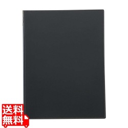 えいむ ピン付革メニューブック LB-661 大 ブラック 写真1