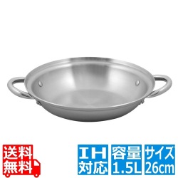 SUS443 電磁ちり鍋 26cm 写真1